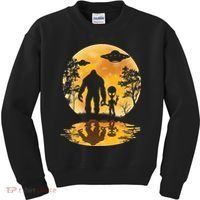Alien Bigfoot Moon Sasquatch UFO Extraterrestria Kids Sweatshirt thumb 0