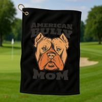 American Bully Mom Golf Towel thumb 1