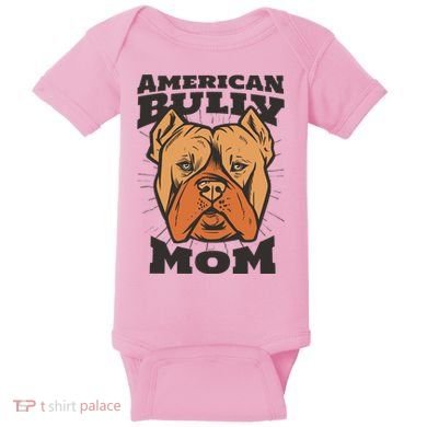 American Bully Mom Baby Bodysuit