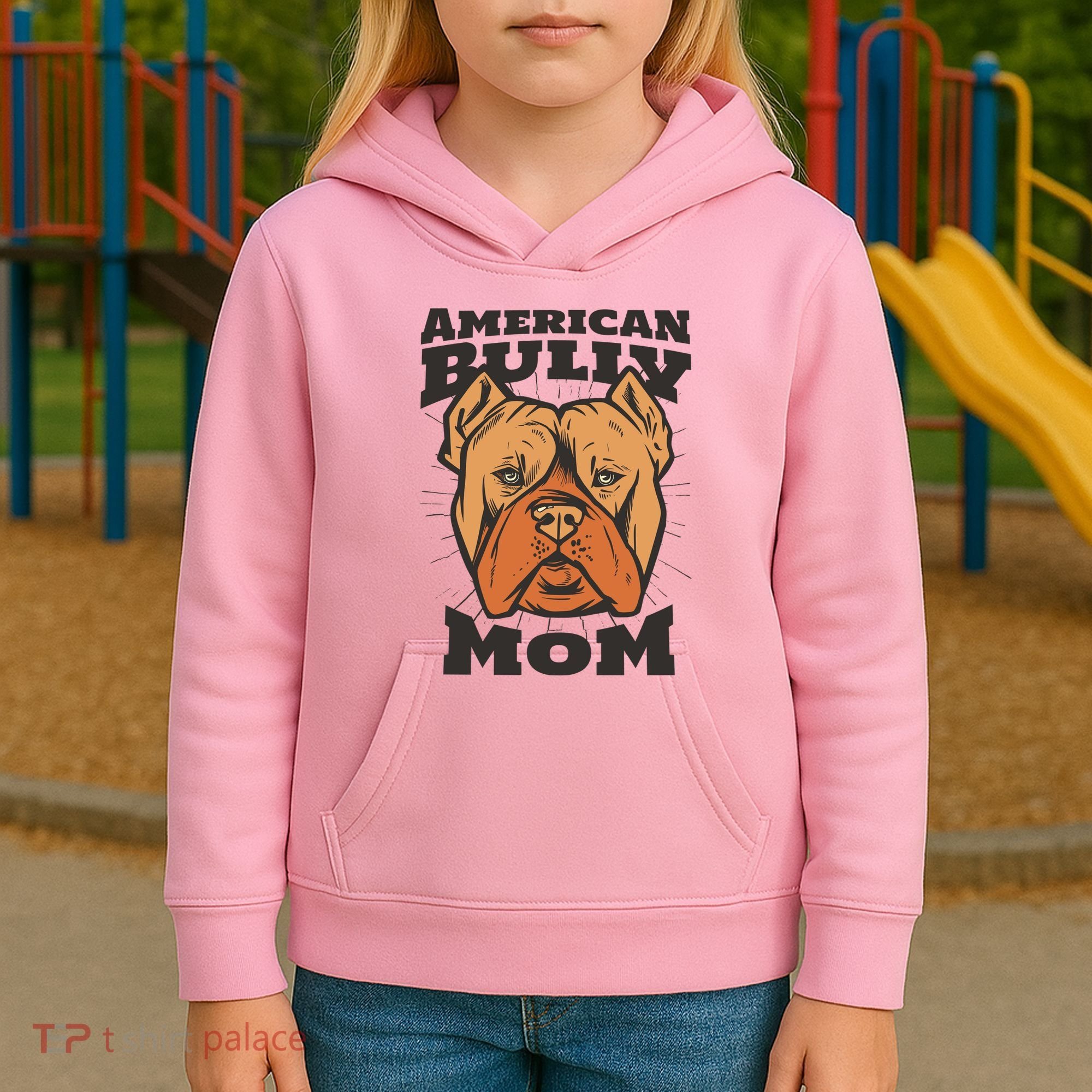 American Bully Mom Kids Hoodie
