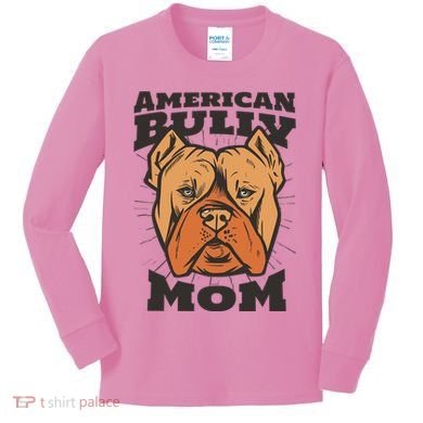 American Bully Mom Kids Long Sleeve Shirt