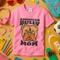 American Bully Mom Kids T-Shirt thumb 3