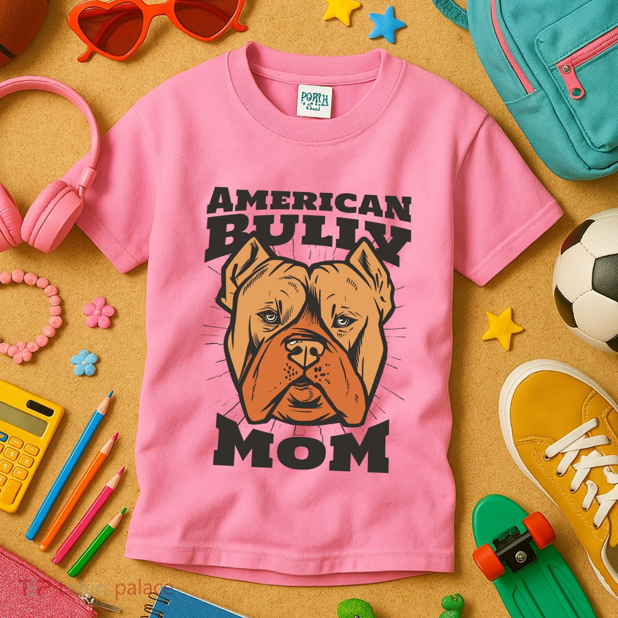 American Bully Mom Kids T-Shirt
