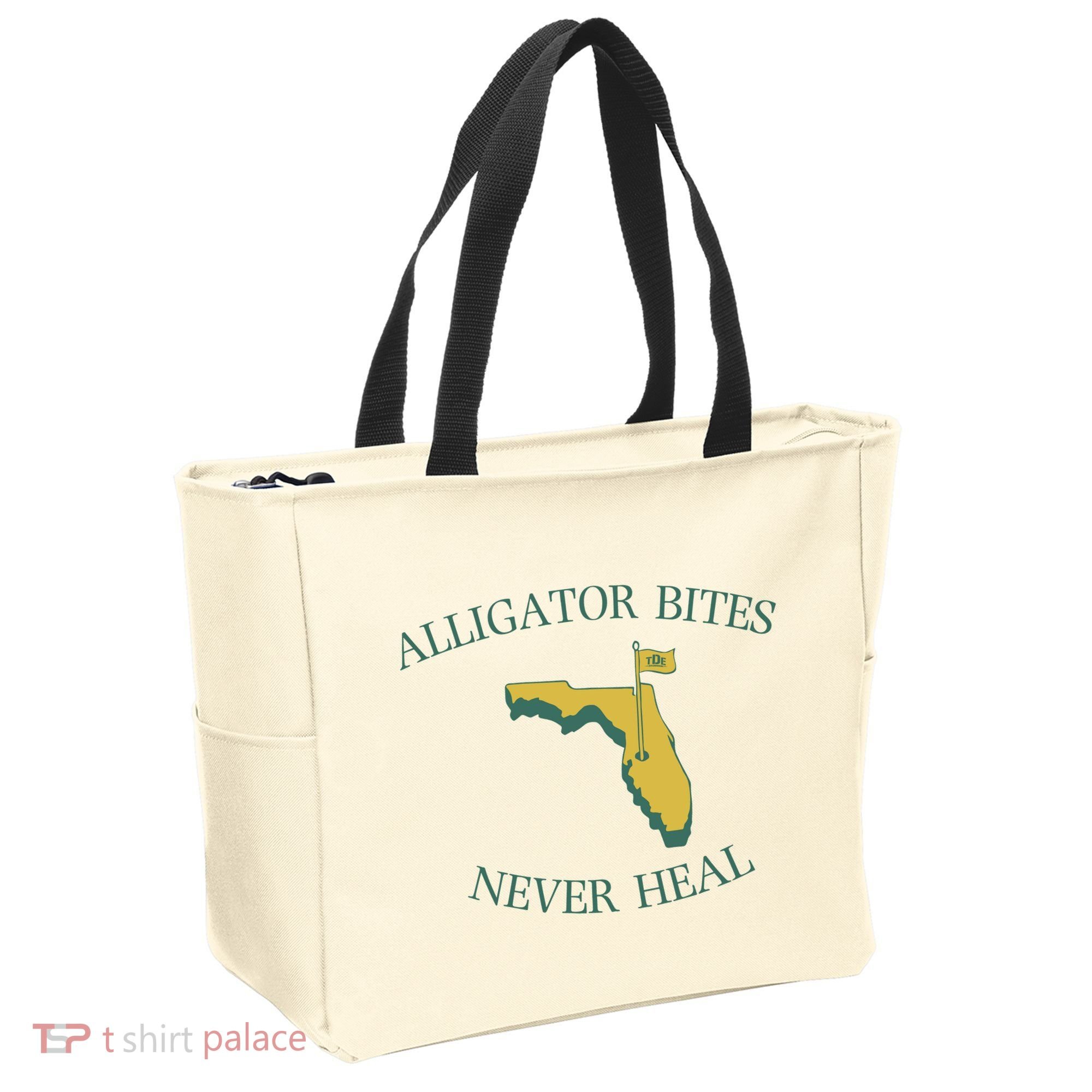 Alligator Bites Never Heal Florida Tote Bag