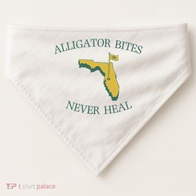 Alligator Bites Never Heal Florida USA-Made Doggie Bandana