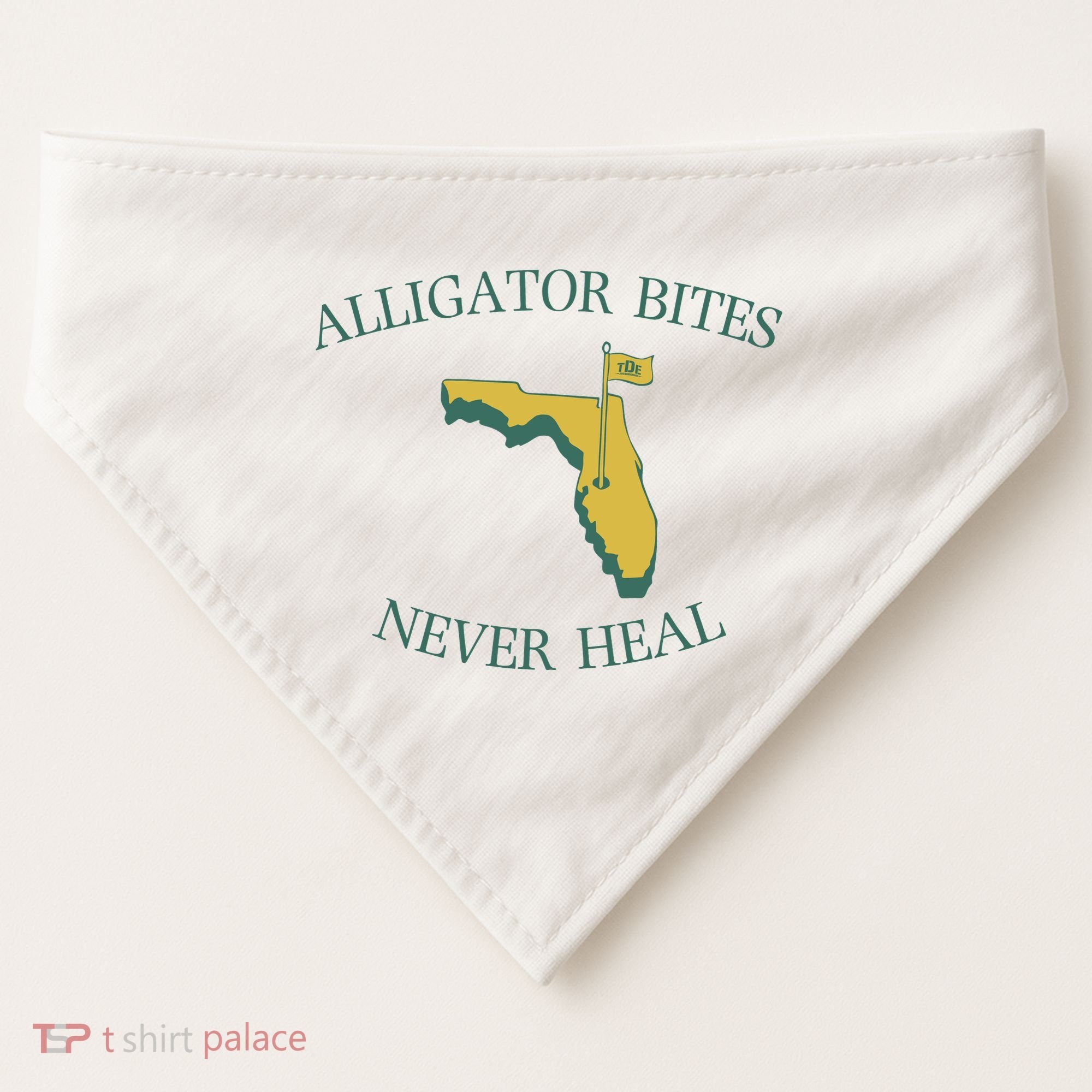 Alligator Bites Never Heal Florida USA-Made Doggie Bandana