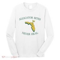 Alligator Bites Never Heal Florida Long Sleeve Shirt thumb 0