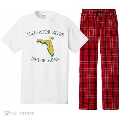Alligator Bites Never Heal Florida Pajama Set