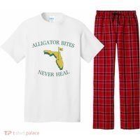 Alligator Bites Never Heal Florida Pajama Set thumb 0