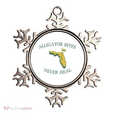 Alligator Bites Never Heal Florida Ornament