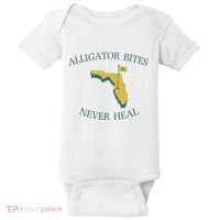 Alligator Bites Never Heal Florida Baby Bodysuit thumb 0
