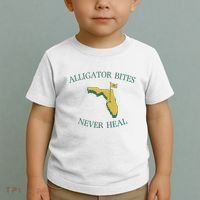 Alligator Bites Never Heal Florida Toddler T-Shirt thumb 2