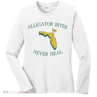 Alligator Bites Never Heal Florida Women's Long Sleeve Shirt