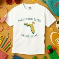 Alligator Bites Never Heal Florida Kids T-Shirt thumb 3