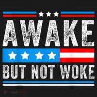 Awake But Not Woke Patriots American Flag Hoodie thumb 2