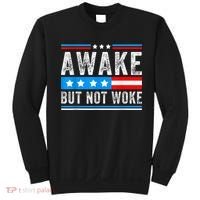 Awake But Not Woke Patriots American Flag Sweatshirt thumb 0
