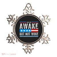Awake But Not Woke Patriots American Flag Ornament thumb 0