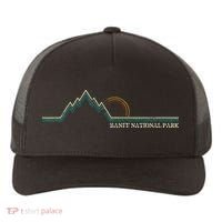 Alberta Banff National Park Canada Adventure Yupoong Adult 5-Panel Trucker Hat thumb 0