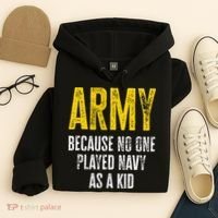 Army Because No One Played Hoodie thumb 4