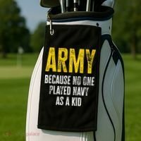 Army Because No One Played Golf Towel thumb 2
