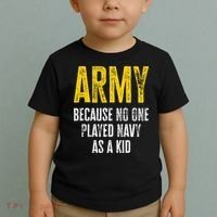 Army Because No One Played Toddler T-Shirt thumb 2