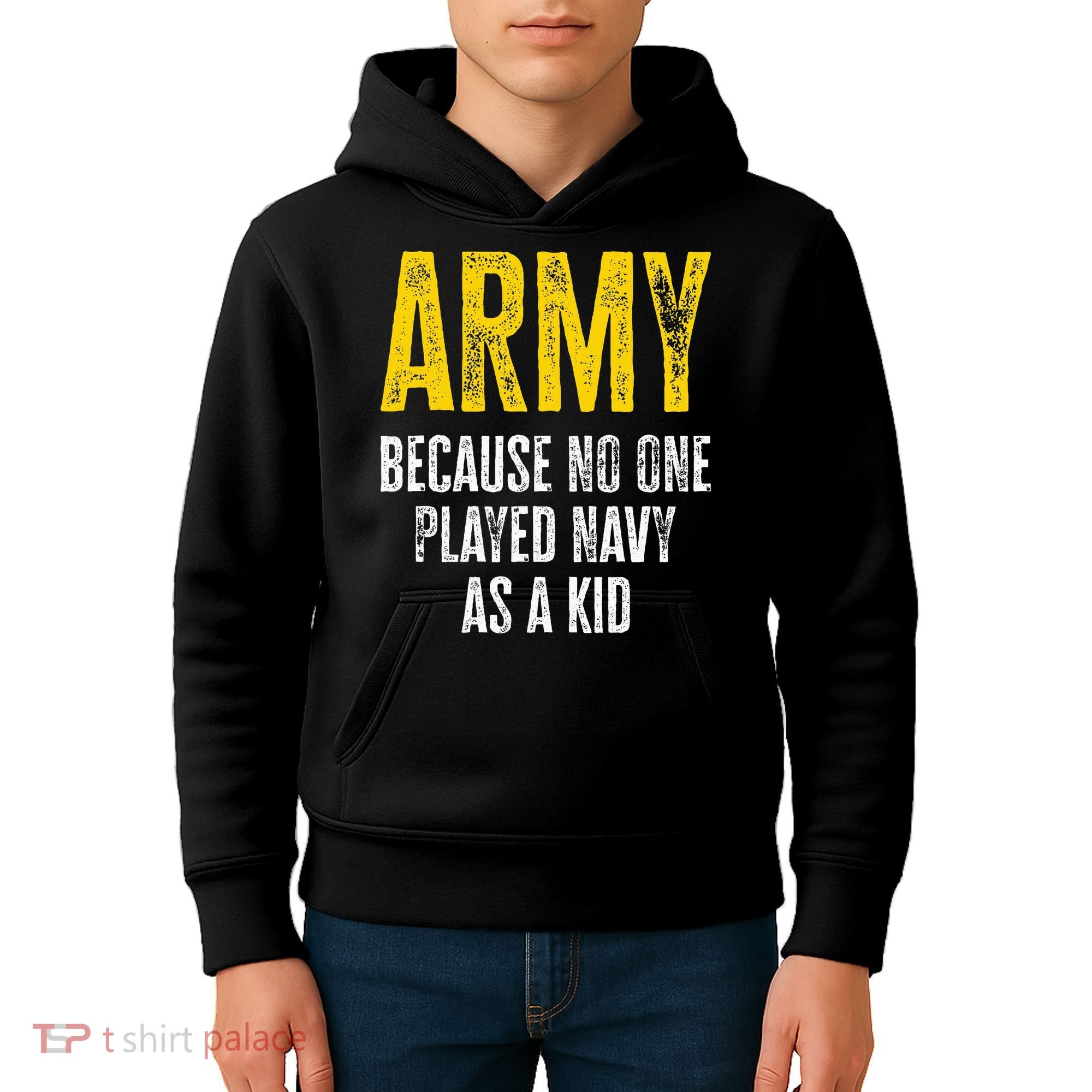 Army Because No One Played Kids Hoodie