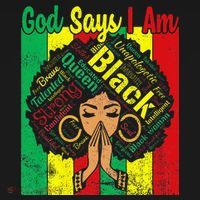 Awesome Black Natural Juneteenth God Says I Am Costume Women's Hoodie thumb 2