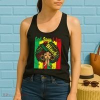 Awesome Black Natural Juneteenth God Says I Am Costume Women's Tank Top thumb 2