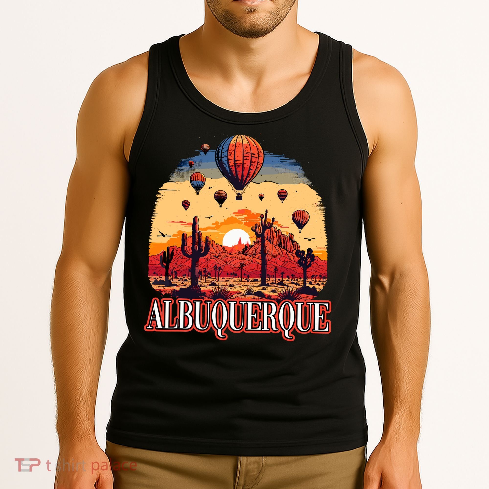 Albuquerque Balloon New Mexico Hot Air Balloon Tank Top