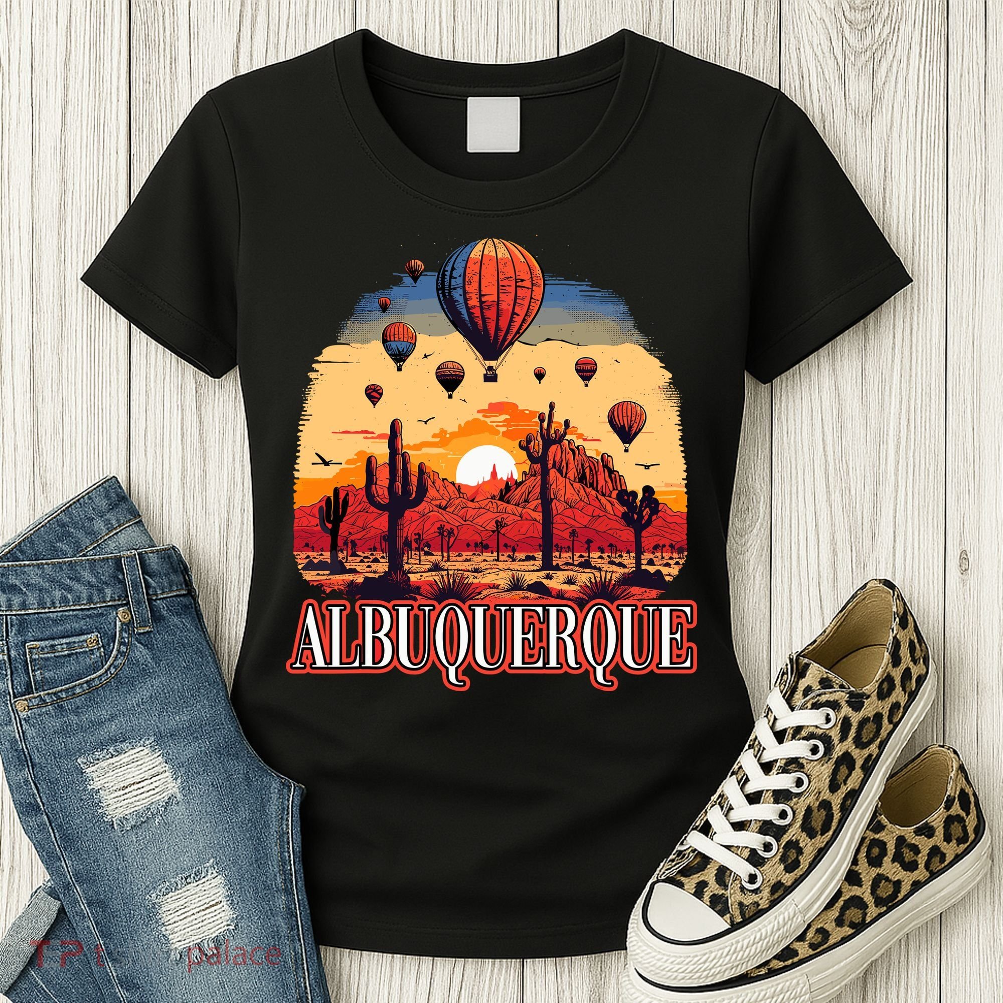 Albuquerque Balloon New Mexico Hot Air Balloon Women's T-Shirt