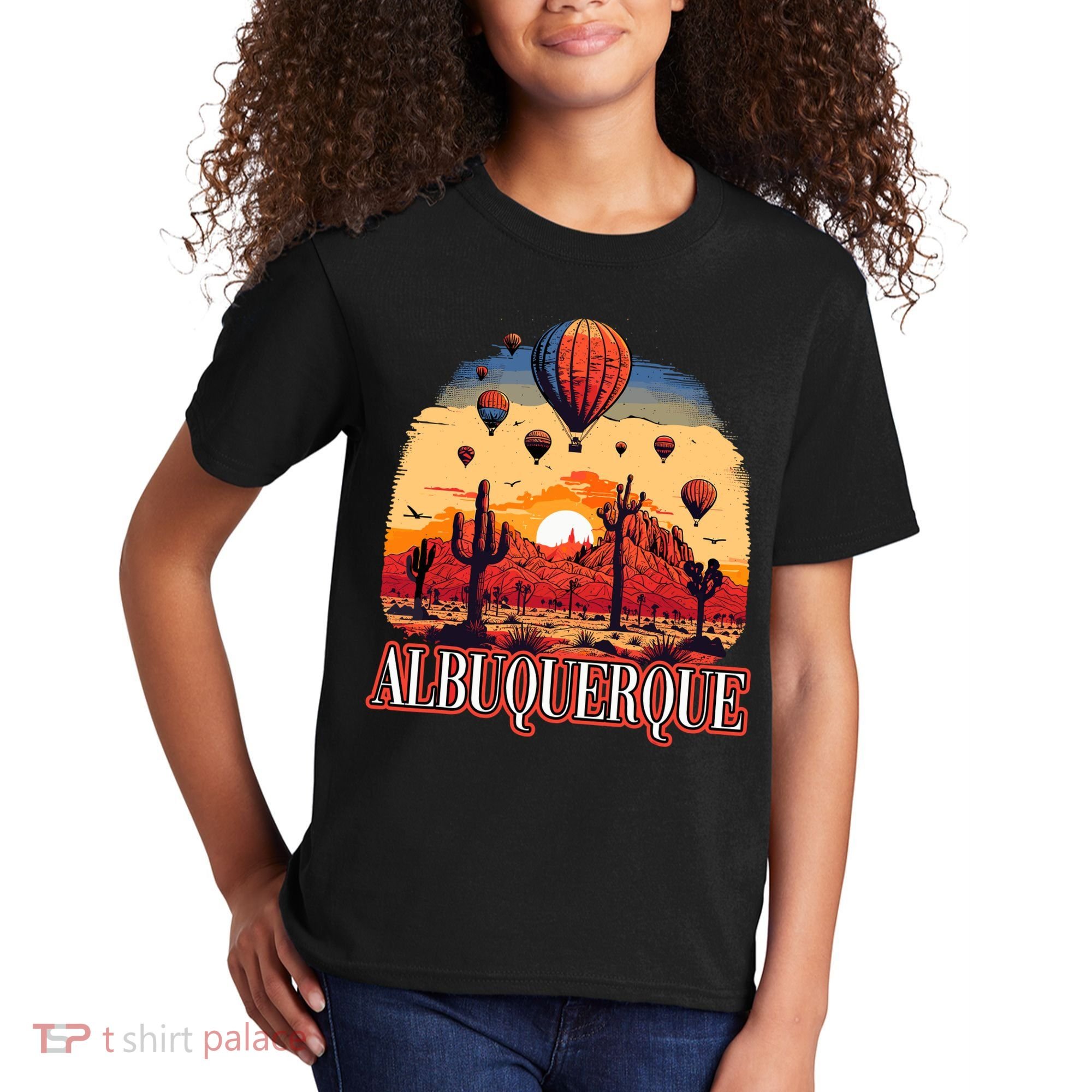Albuquerque Balloon New Mexico Hot Air Balloon Kids T-Shirt
