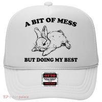 A Bit Of A Mess But Doing My Best Retro Funny Rabbit Hat thumb 0