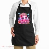Adorable Baby Octopus Underwater Flower Coral Fish Ocean Sea Apron thumb 2