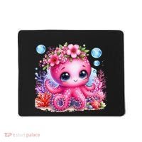 Adorable Baby Octopus Underwater Flower Coral Fish Ocean Sea Mousepad thumb 0