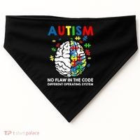 Autism Brain Operating System USA-Made Doggie Bandana thumb 0