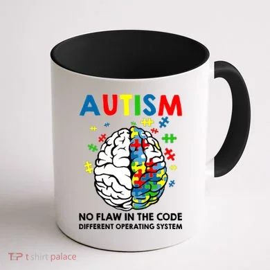 Autism Brain Operating System Coffee Mug back