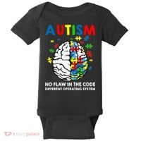Autism Brain Operating System Baby Bodysuit thumb 0
