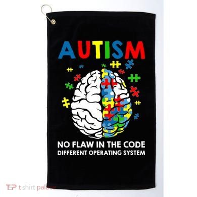 Autism Brain Operating System Golf Towel