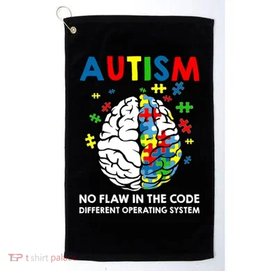 Autism Brain Operating System Golf Towel