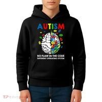 Autism Brain Operating System Kids Hoodie thumb 4