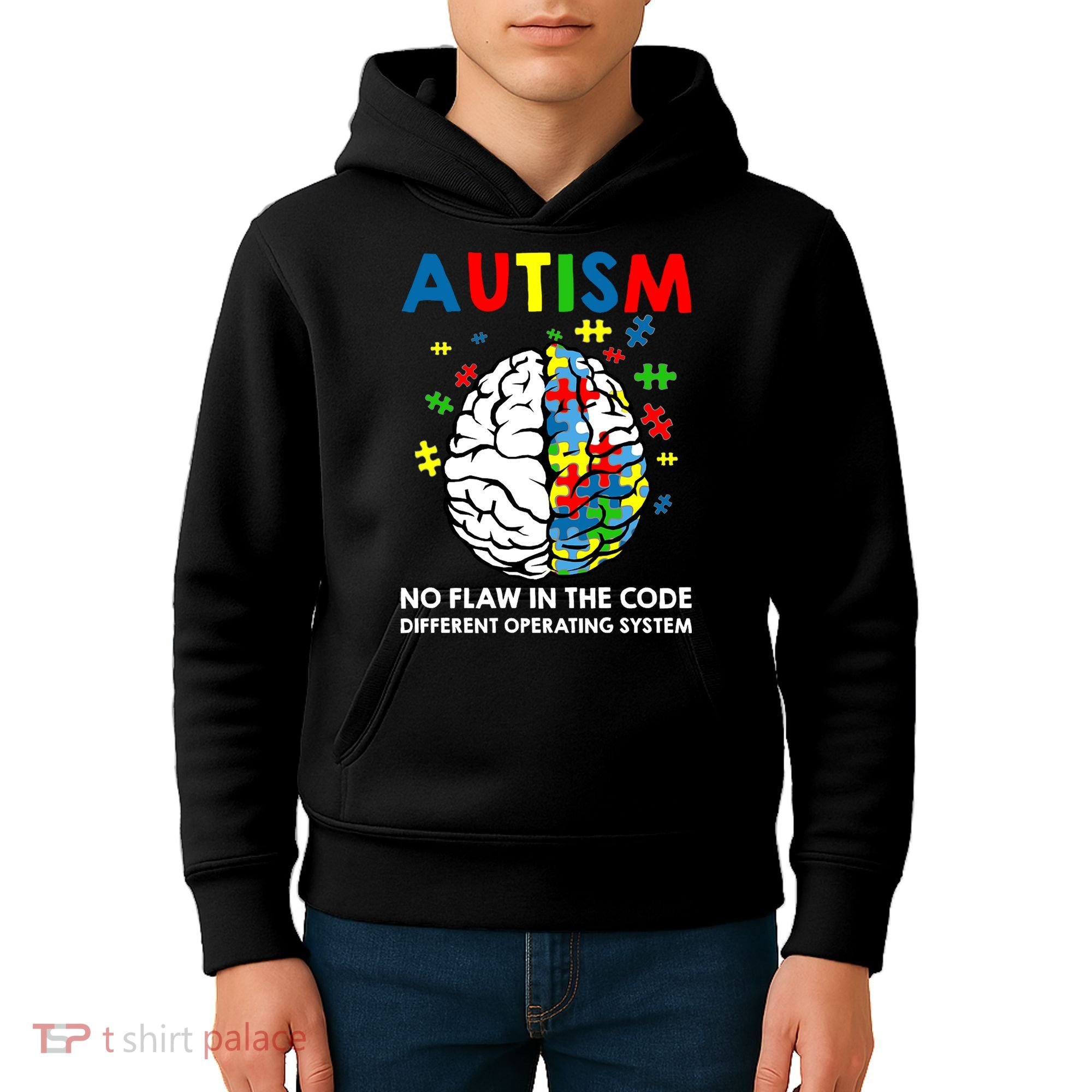 Autism Brain Operating System Kids Hoodie