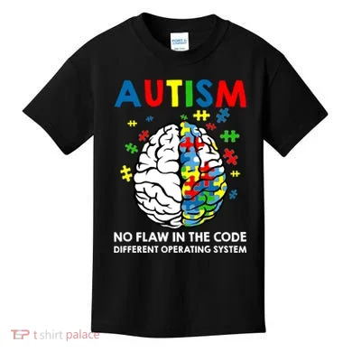 Autism Brain Operating System Kids T-Shirt