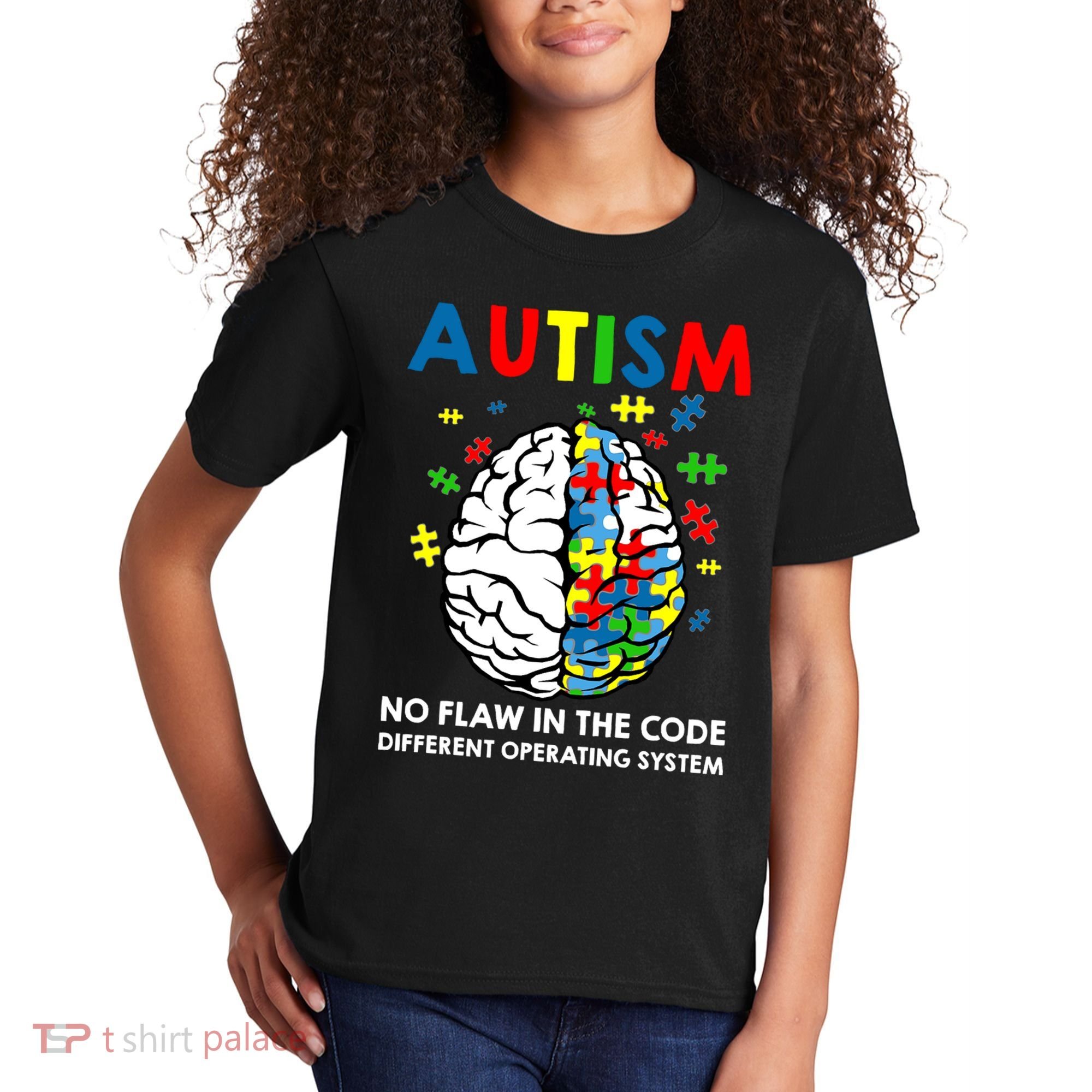 Autism Brain Operating System Kids T-Shirt