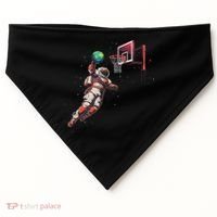 Astronaut Basketball Outer Space Gifts Women Space USA-Made Doggie Bandana thumb 0