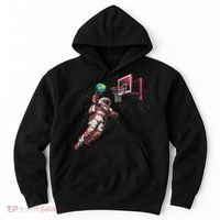 Astronaut Basketball Outer Space Gifts Women Space Hoodie thumb 0