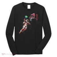 Astronaut Basketball Outer Space Gifts Women Space Long Sleeve Shirt thumb 0