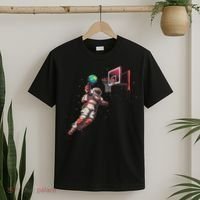 Astronaut Basketball Outer Space Gifts Women Space T-Shirt thumb 2