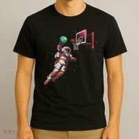 Astronaut Basketball Outer Space Gifts Women Space T-Shirt thumb 3