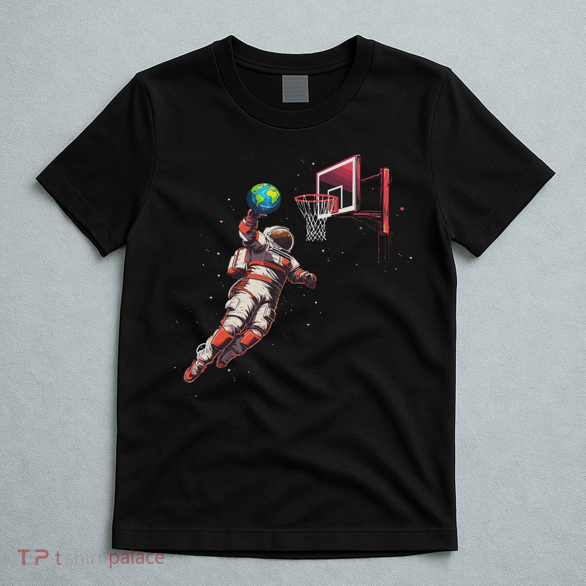 Astronaut Basketball Outer Space Gifts Women Space T-Shirt