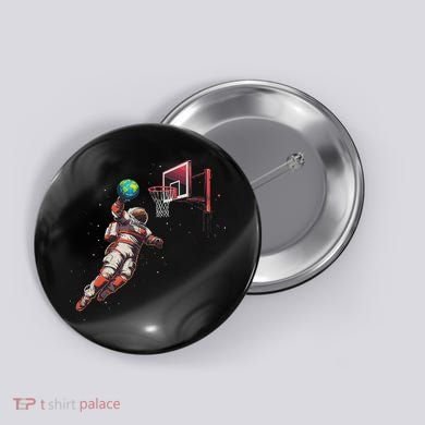 Astronaut Basketball Outer Space Gifts Women Space Button